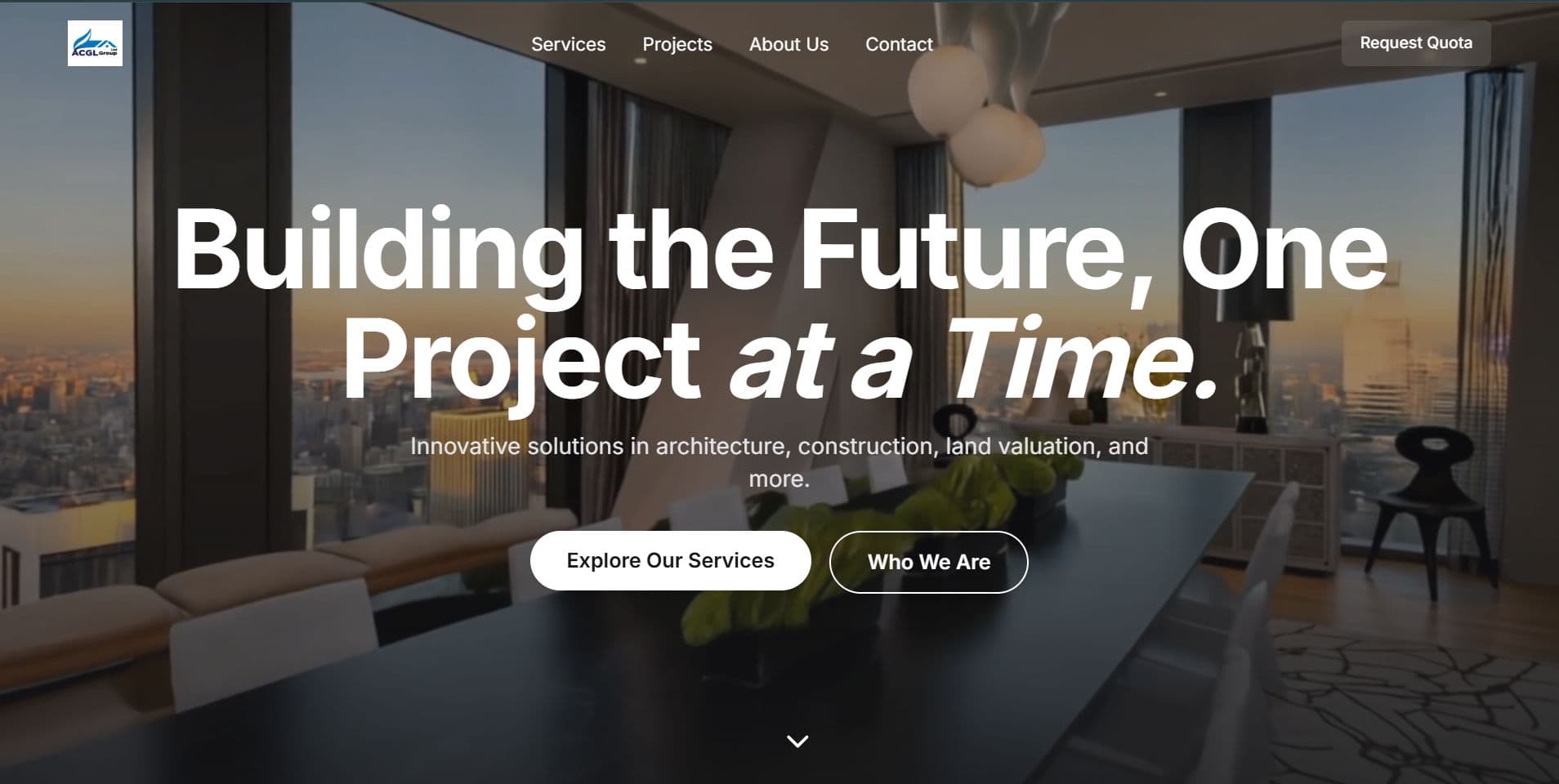 Screenshot of ACGL Group Ltd - Corporate Website